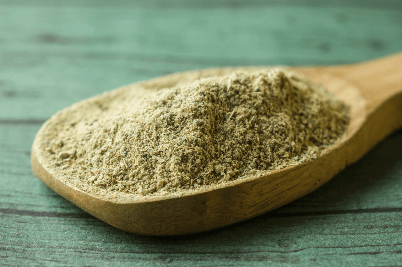 Organic powdered Ayurvedic herbs