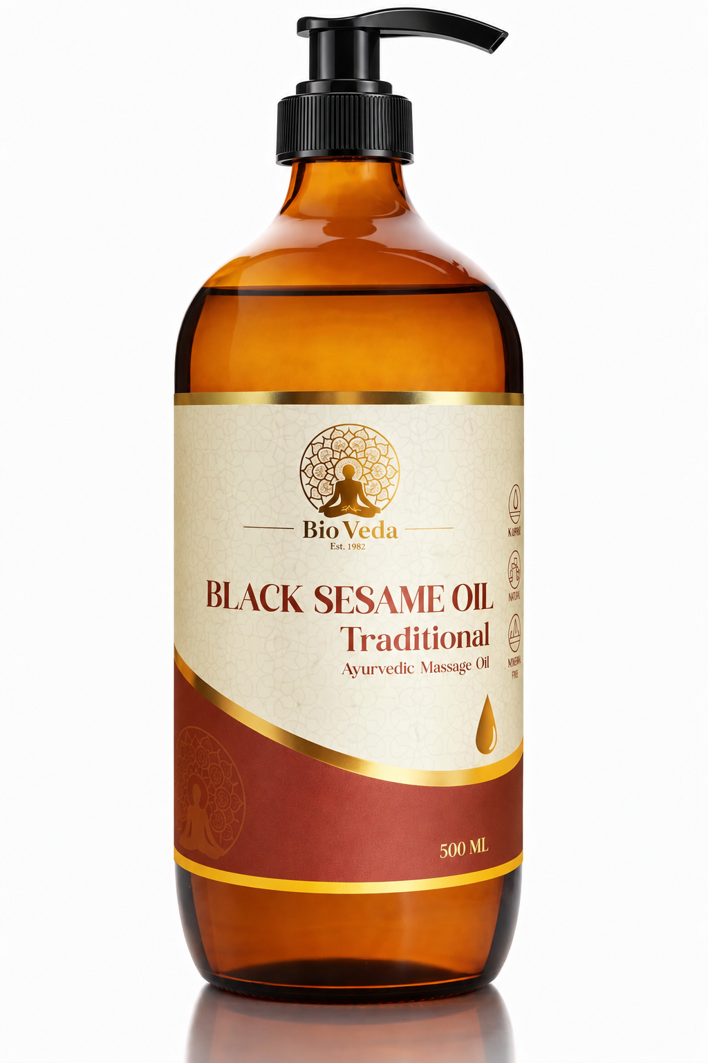 Black Sesame Oil, Cold Pressed - Conventional