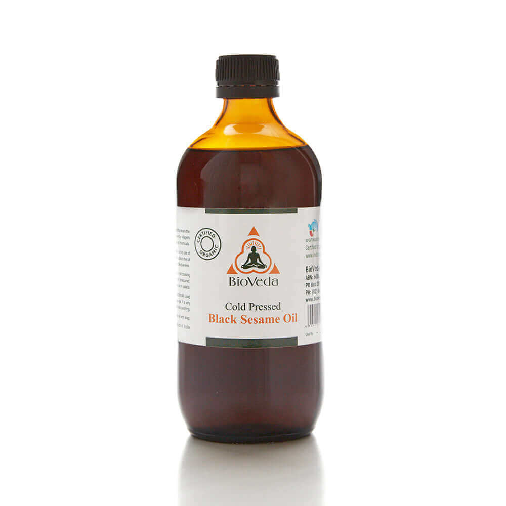 Black Sesame Oil, Cold Pressed - Organic