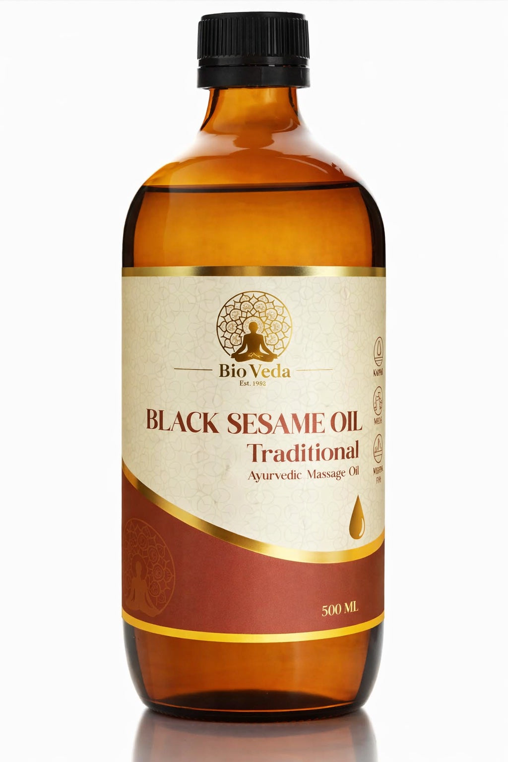 Black Sesame Oil, Cold Pressed - Conventional