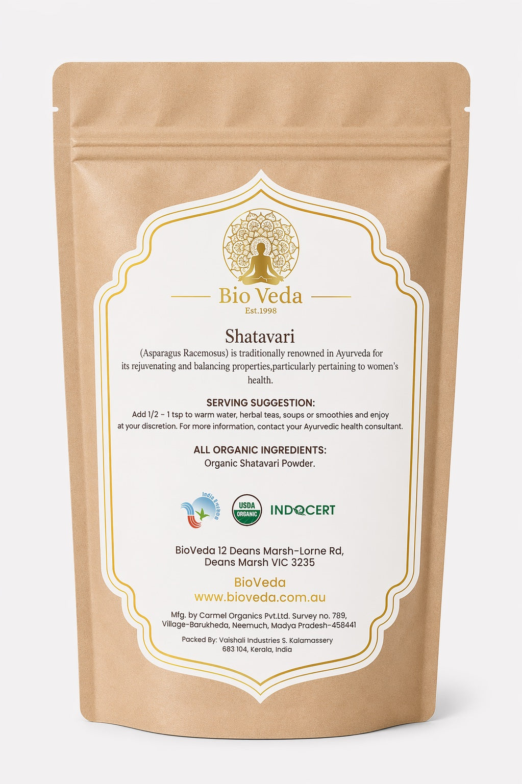 Shatavari / Asparragus - Certified Organic Herb Powder