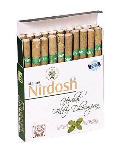 Nirdosh herbal cigarettes Dhoompan