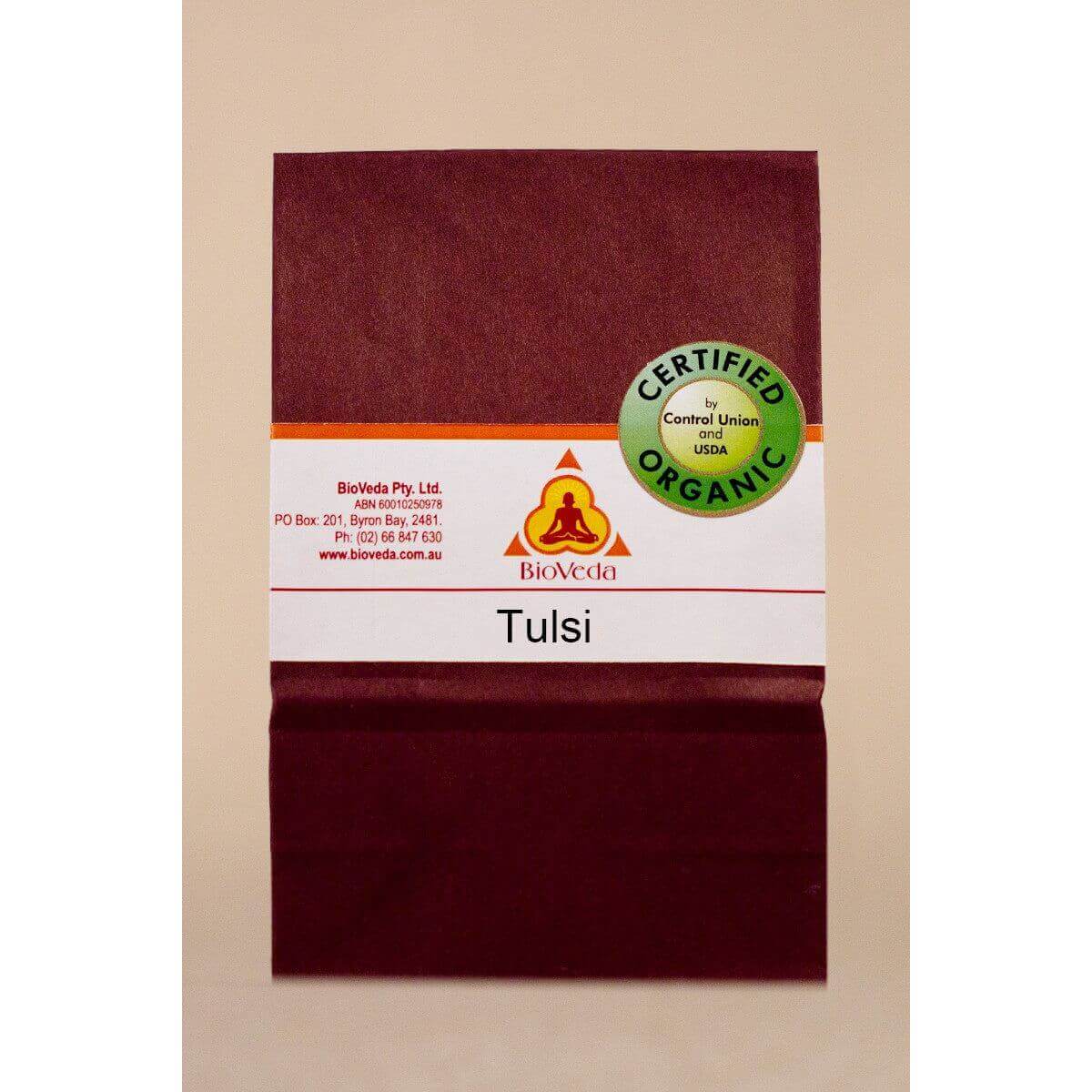 Tulsi, Certified. Organic Herb - Bio Veda Ayurvedic Products